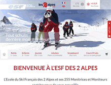 Tablet Screenshot of esf2alpes.com